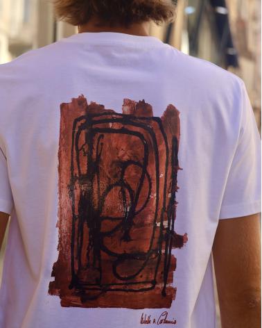 Tee shirt Abstraction/Blanc by Isabelle Carbuccia