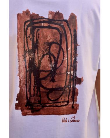Tee shirt Abstraction/Blanc by Isabelle Carbuccia