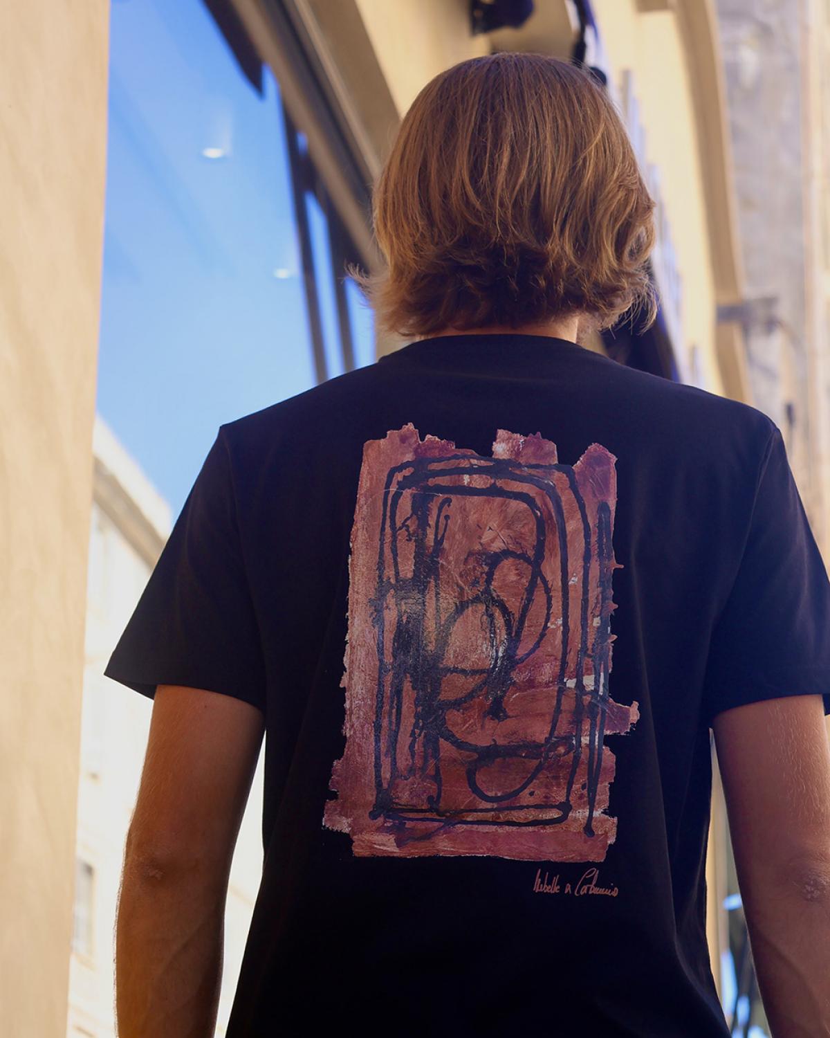 Tee Abstraction/noir by Isabelle Carbuccia 