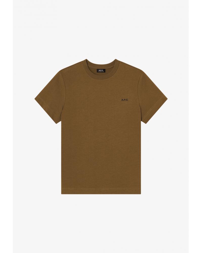 TEE SHIRT A.P.C OLIVER VERT KAKI