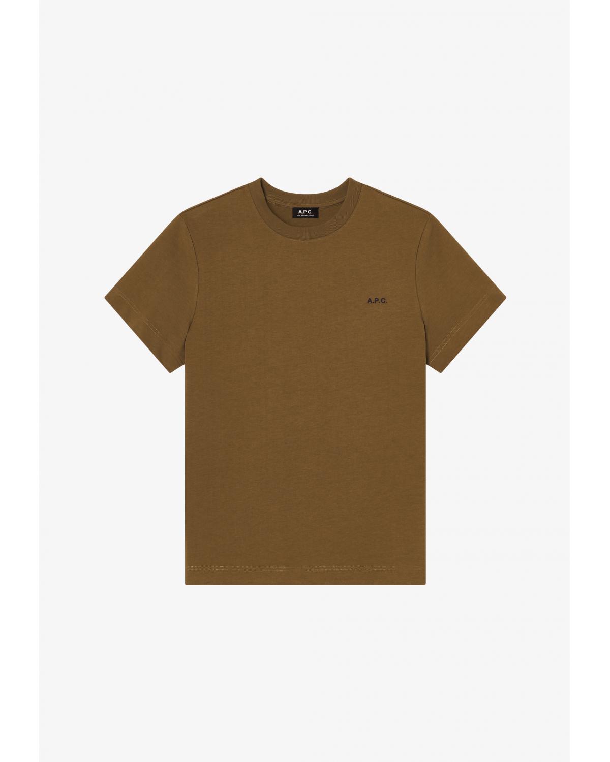 TEE SHIRT A.P.C OLIVER VERT KAKI