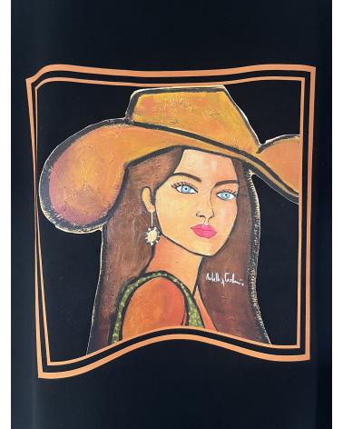 T-Shirt CowBoy by Isabelle Carbuccia Noir