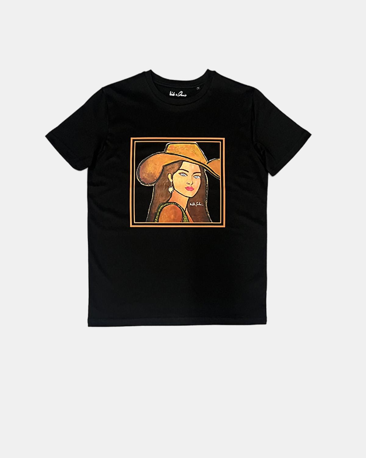 T-Shirt CowBoy by Isabelle Carbuccia Noir