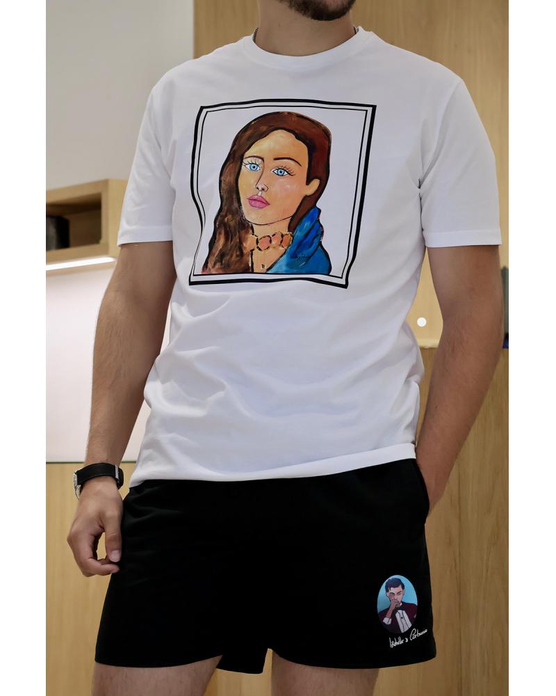 T-shirt Femme Corse Blanc by Isabelle Carbuccia
