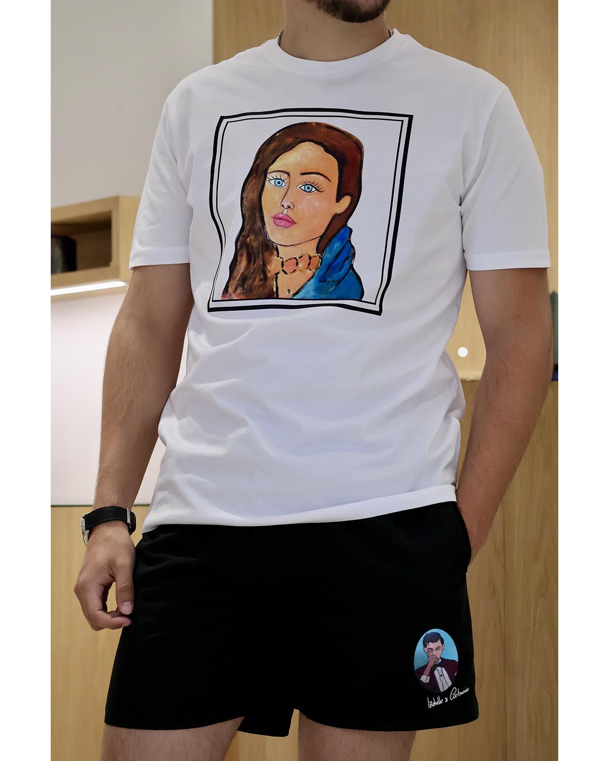 T-shirt Femme Corse Blanc by Isabelle Carbuccia