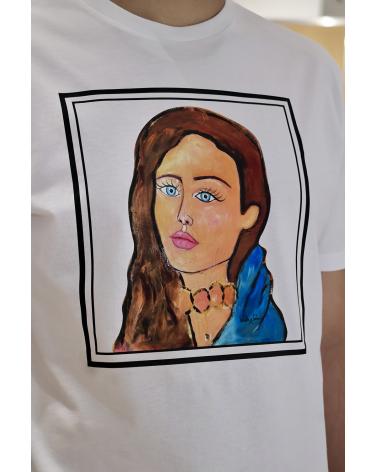 T-shirt Femme Corse Blanc by Isabelle Carbuccia
