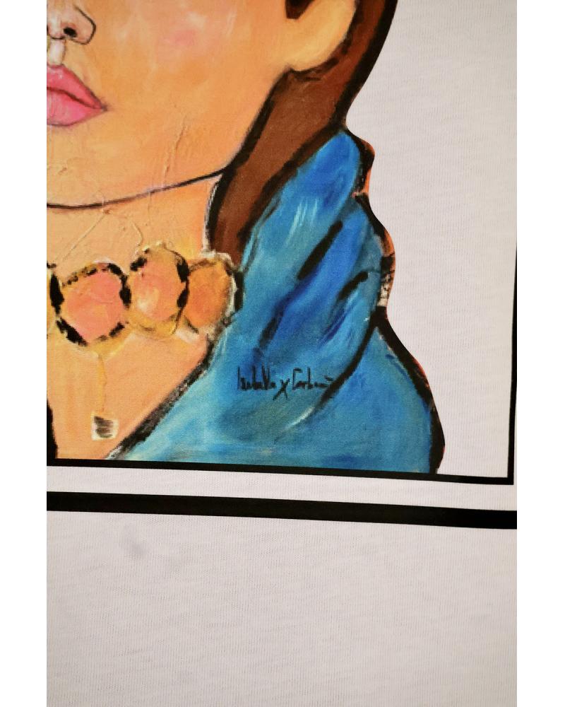 T-shirt Femme Corse Blanc by Isabelle Carbuccia