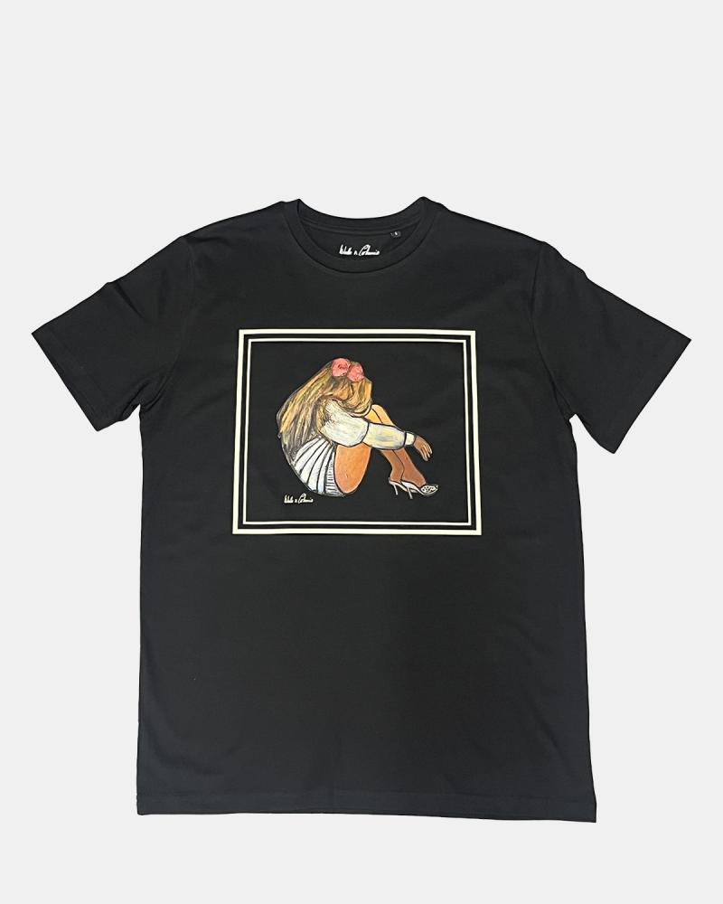 T-Shirt Mon Ange by Isabelle Carbuccia Noir