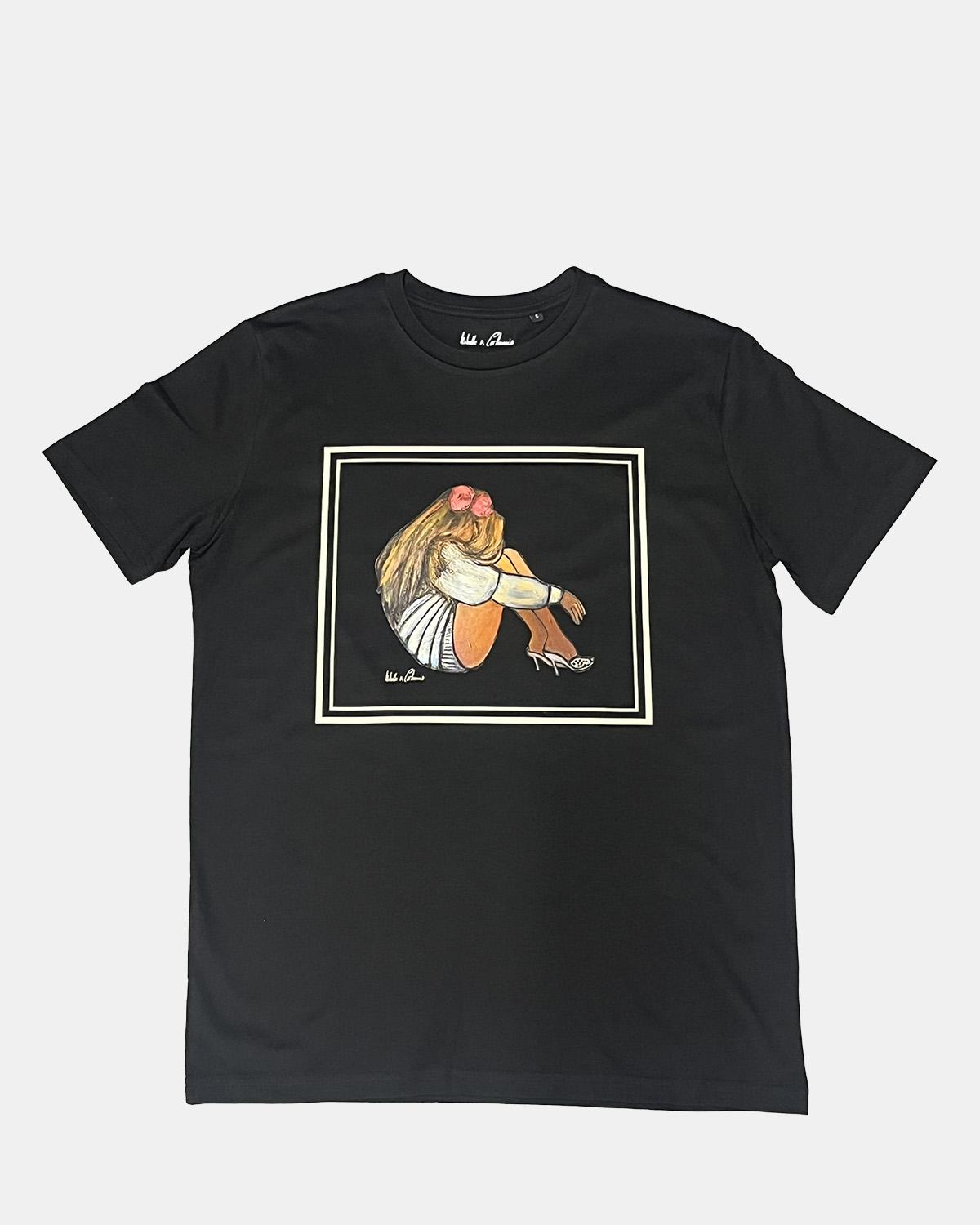 T-Shirt Mon Ange by Isabelle Carbuccia Noir