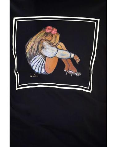 T-Shirt Mon Ange by Isabelle Carbuccia Noir