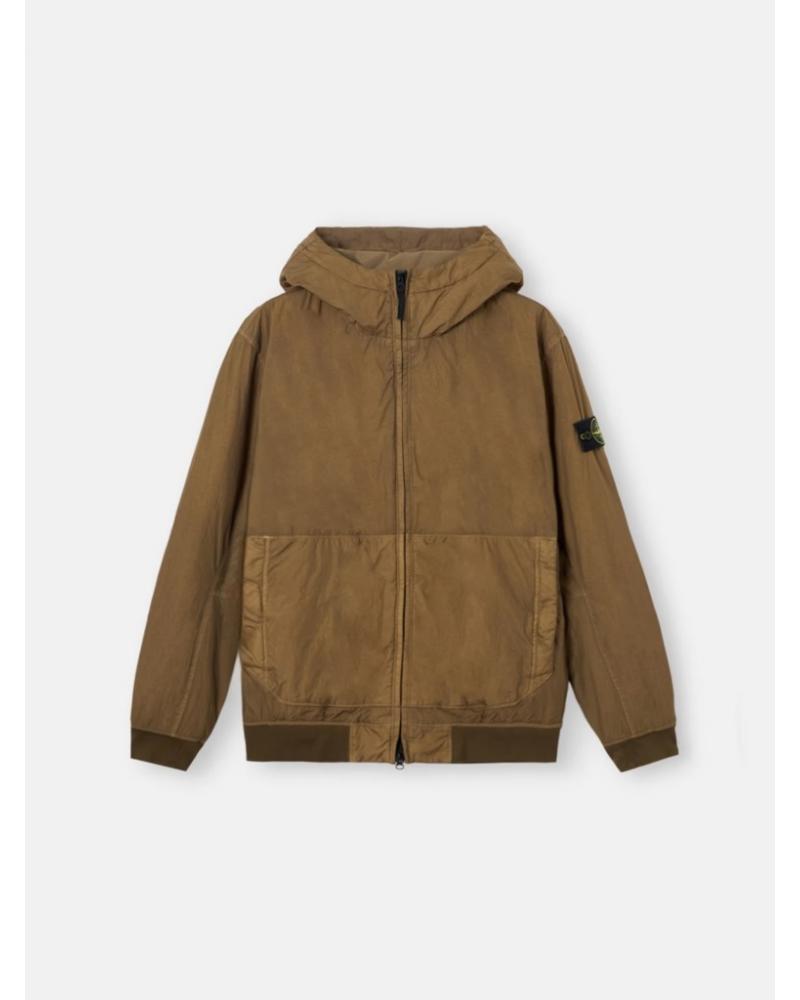 BOMBER STONE ISLAND CRINKLE REPS NY 4100110 S0A23 005G VERT MILITAIRE