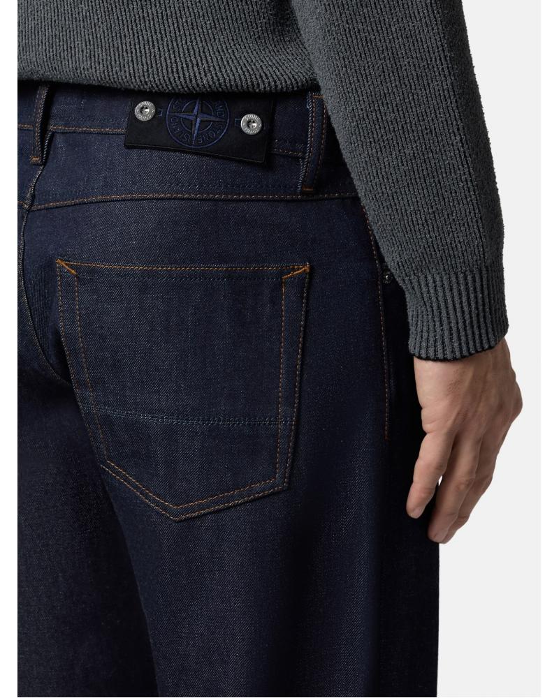 JEAN STONE ISLAND J100005 S00J8 J200I NDIGO DENIM-RAW BLEU