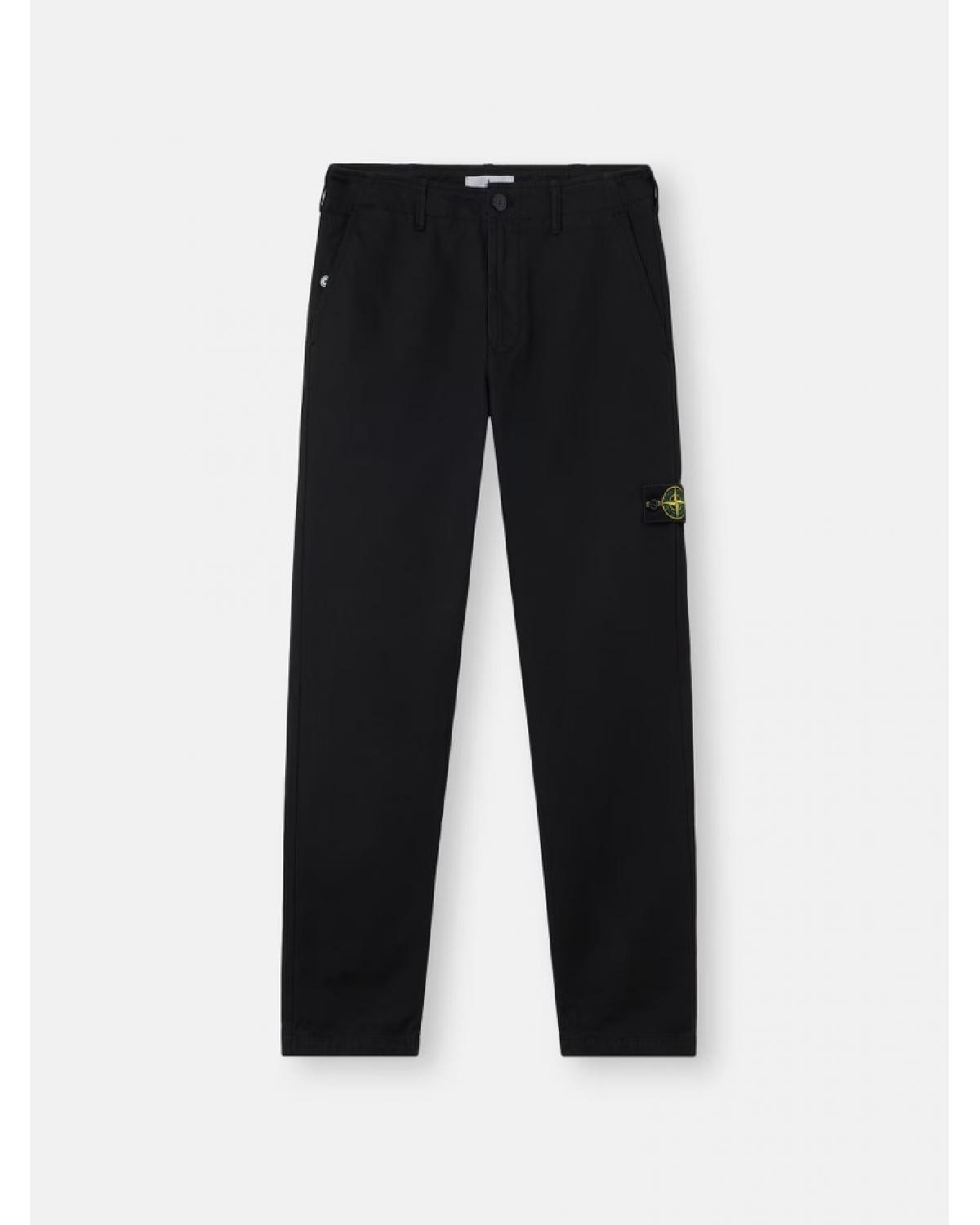 PANTALON STONE ISLAND 3100001  S0404 0029 DENSE COTTON-TC Noir