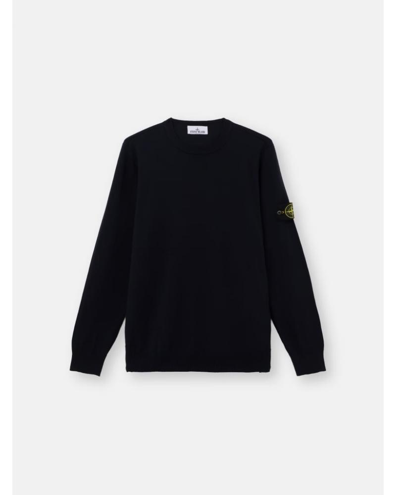PULL  STONE ISLAND 5100071 S00C4 0020 LIGHT PURE RWS WOOL MARINE