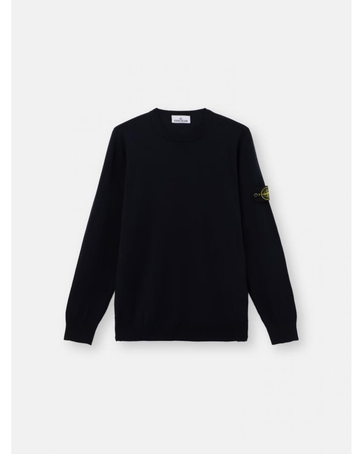 PULL  STONE ISLAND 5100071 S00C4 0020 LIGHT PURE RWS WOOL MARINE