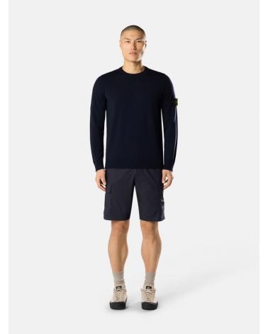 PULL  STONE ISLAND 5100071 S00C4 0020 LIGHT PURE RWS WOOL MARINE