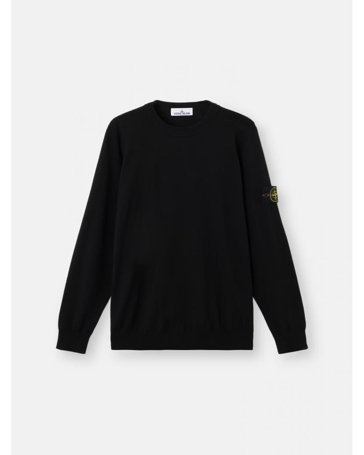 PULL  STONE ISLAND 5100071 0029 LIGHT PURE RWS WOOL NOIR