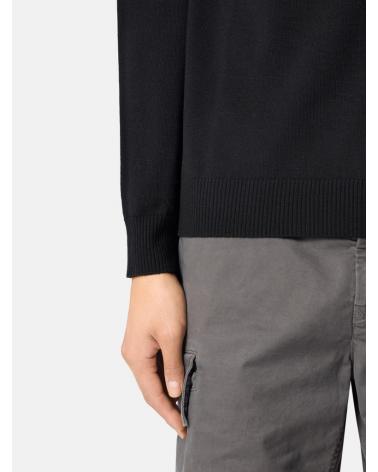 PULL  STONE ISLAND 5100071 0029 LIGHT PURE RWS WOOL NOIR