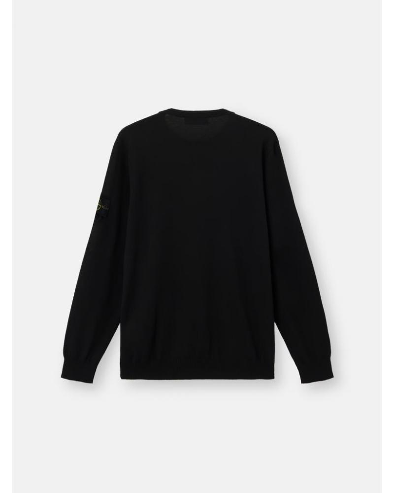 PULL  STONE ISLAND 5100071 0029 LIGHT PURE RWS WOOL NOIR