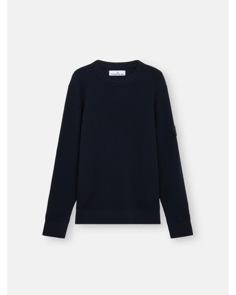 PULL COL ROND STONE ISLAND 5100053  S00C2 0020 Marine