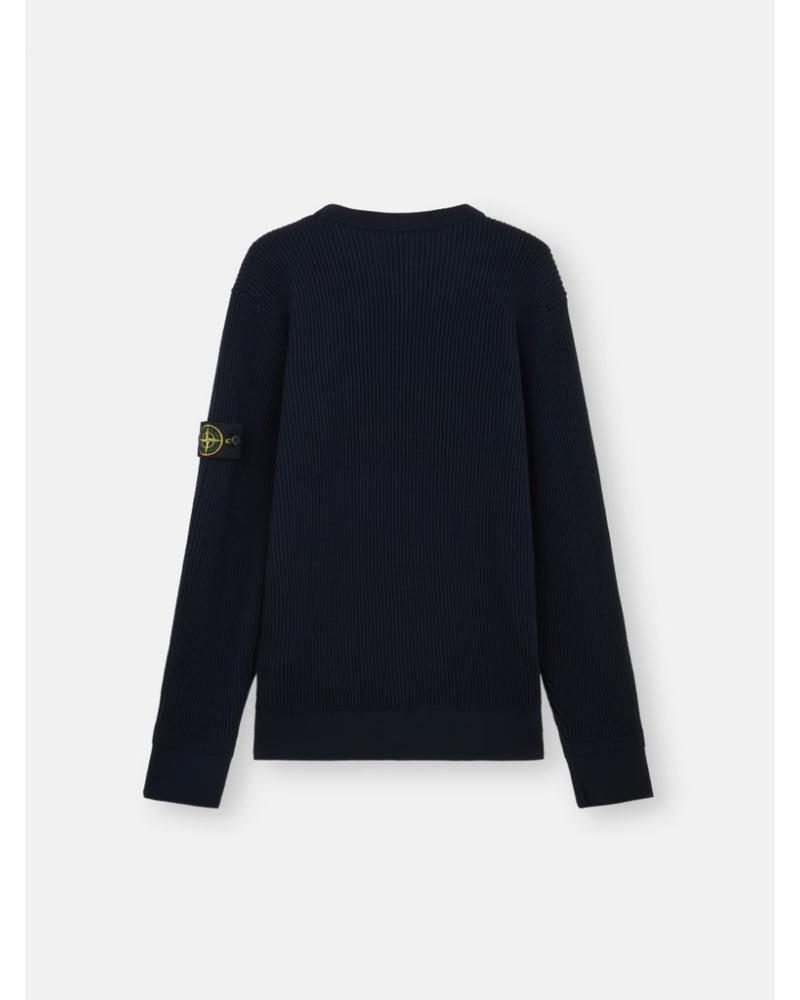 PULL COL ROND STONE ISLAND 5100053  S00C2 0020 Marine