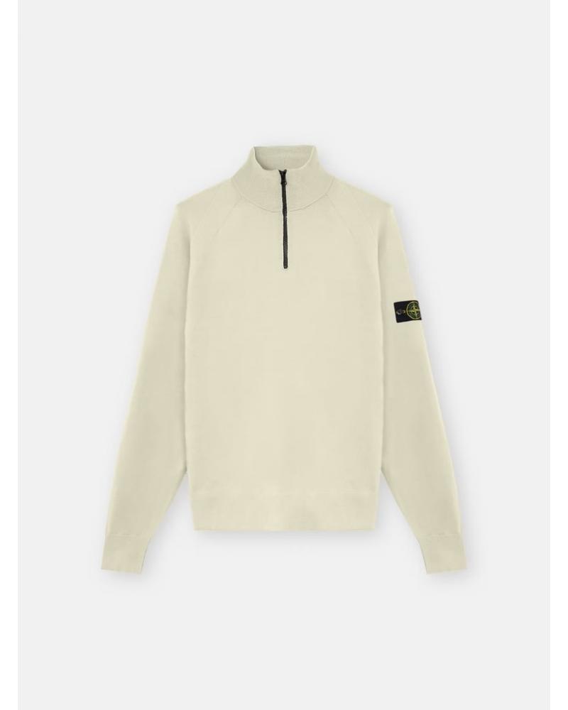 PULL POLO ZIP STONE ISLAND STRETCH RWS WOOL 51000 08 0095 SAND BEIGE