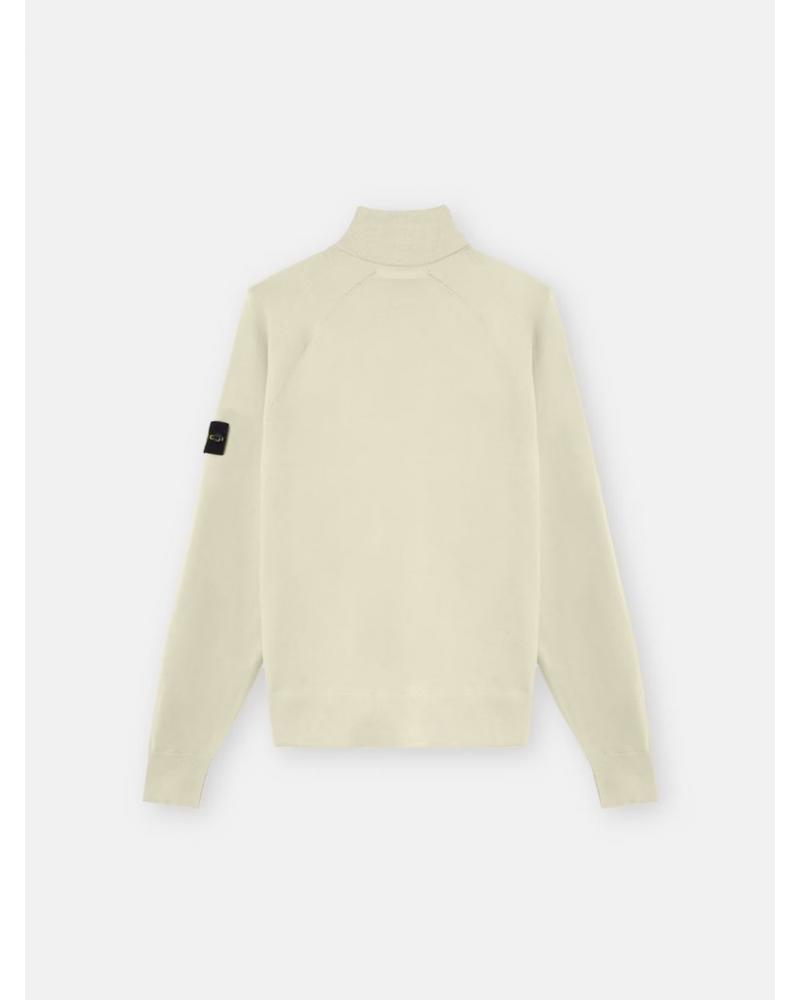 PULL POLO ZIP STONE ISLAND STRETCH RWS WOOL 51000 08 0095 SAND BEIGE