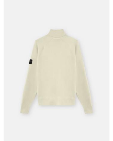 PULL POLO ZIP STONE ISLAND STRETCH RWS WOOL 51000 08 0095 SAND BEIGE