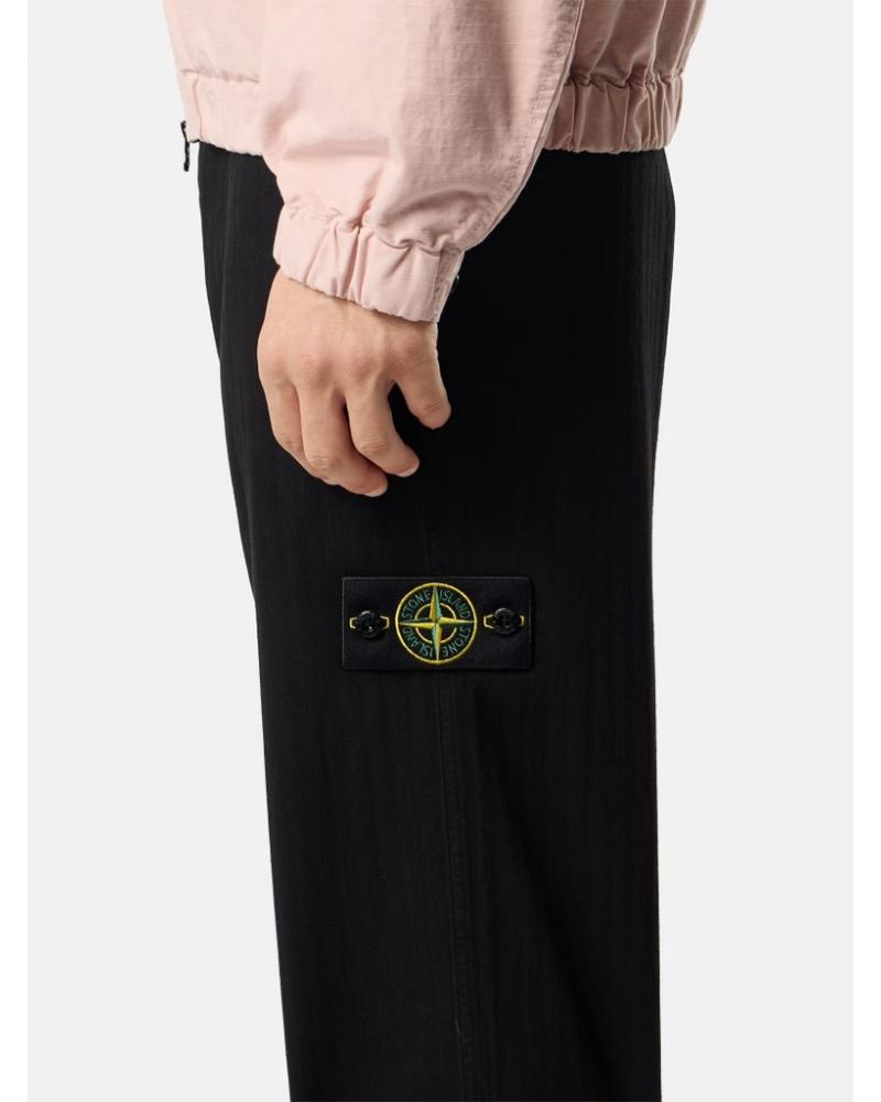 Pantalon Stone Island  3100052 S0456 0029  COTTON HERRINGBONE NOIR
