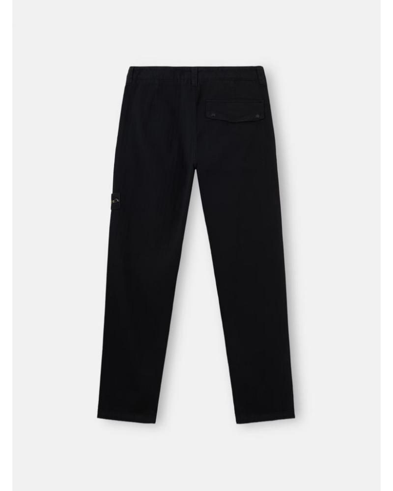 Pantalon Stone Island  3100052 S0456 0029  COTTON HERRINGBONE NOIR