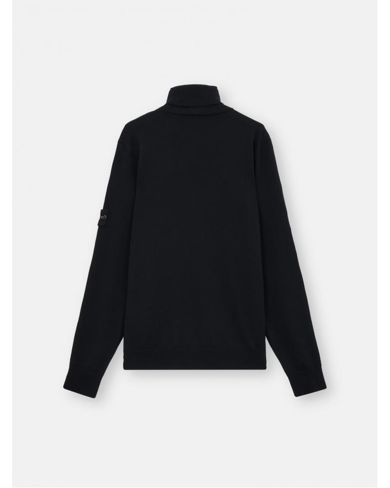 Pull col Roulé 5100025  C00C4 0029  NOIR