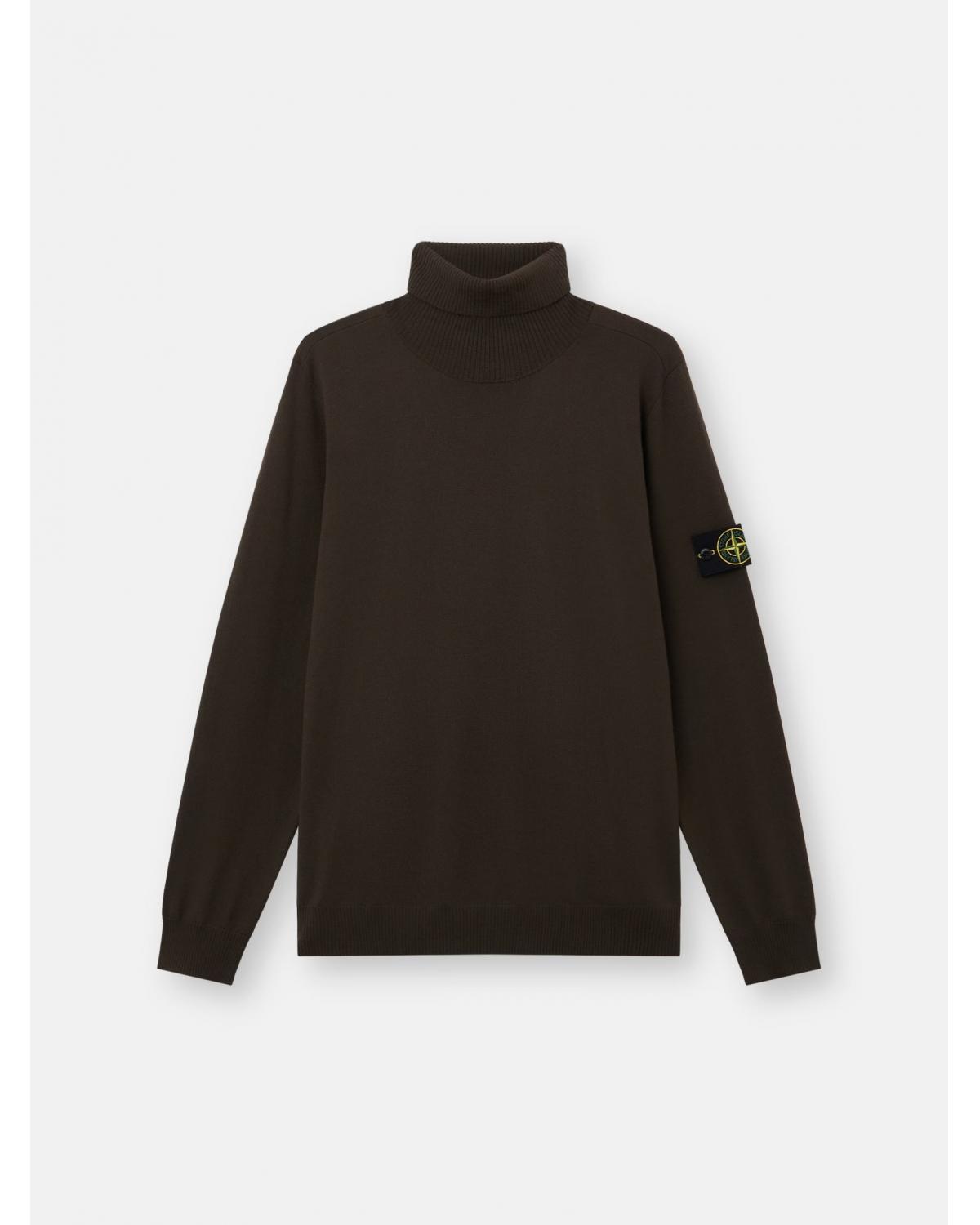 Pull col Roulé 5100025  C00C4 0078 COAL GREY GRIS VERT- KAKI