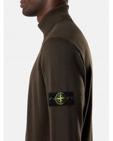 Pull col Roulé 5100025  C00C4 0078 COAL GREY GRIS VERT- KAKI
