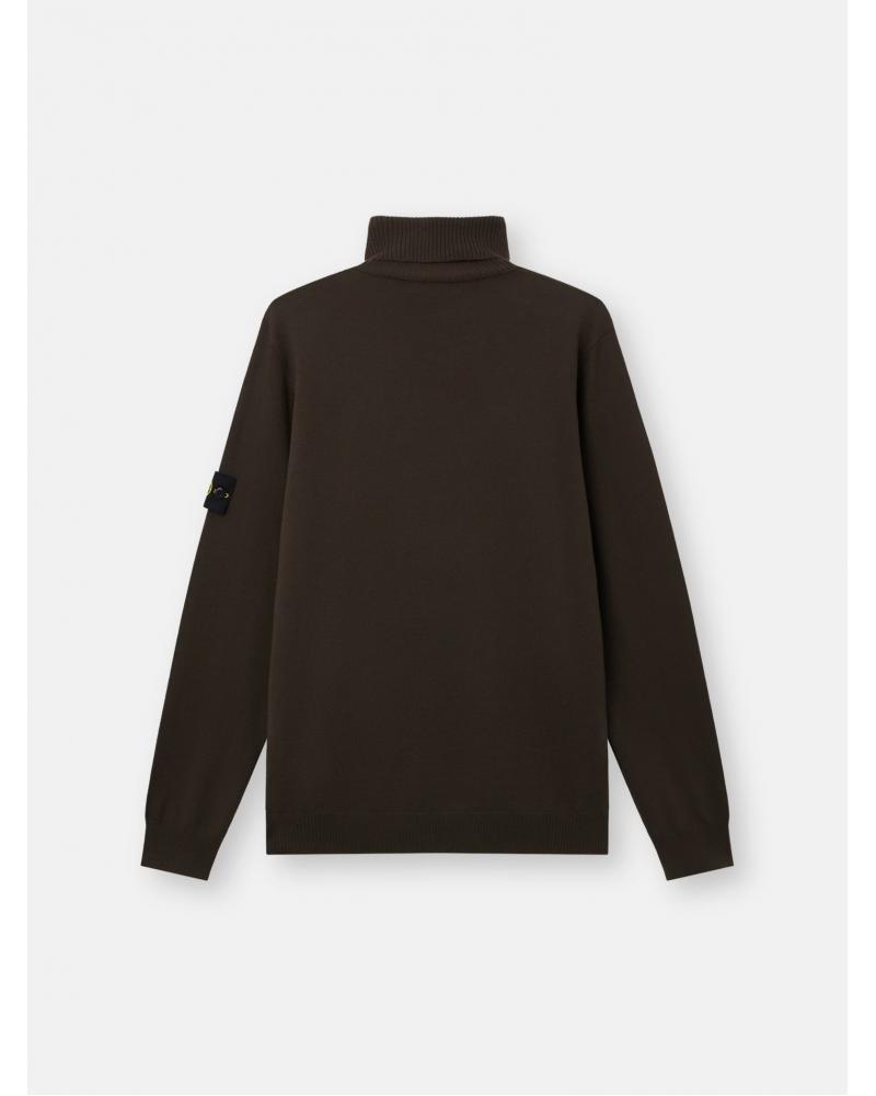 Pull col Roulé 5100025  C00C4 0078 COAL GREY GRIS VERT- KAKI