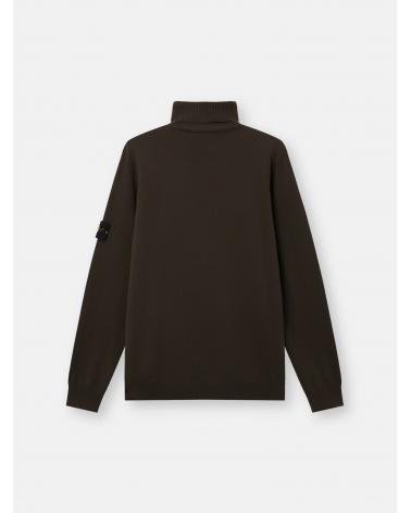 Pull col Roulé 5100025  C00C4 0078 COAL GREY GRIS VERT- KAKI