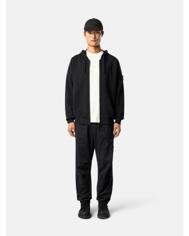 Sweat-shirt zippé STONE ISLAND 6100061 S0051  0029 à capuche NOIR