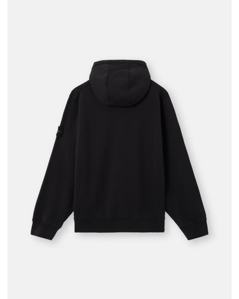 Sweat-shirt zippé STONE ISLAND 6100061 S0051  0029 à capuche NOIR