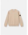 SWEAT STONE ISLAND 6100060  S00051 0095 ORGANIC COTTON FLEECE SAND  BEIGE