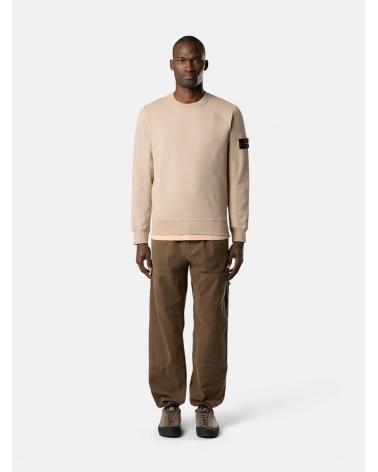SWEAT STONE ISLAND 6100060  S00051 0095 ORGANIC COTTON FLEECE SAND  BEIGE
