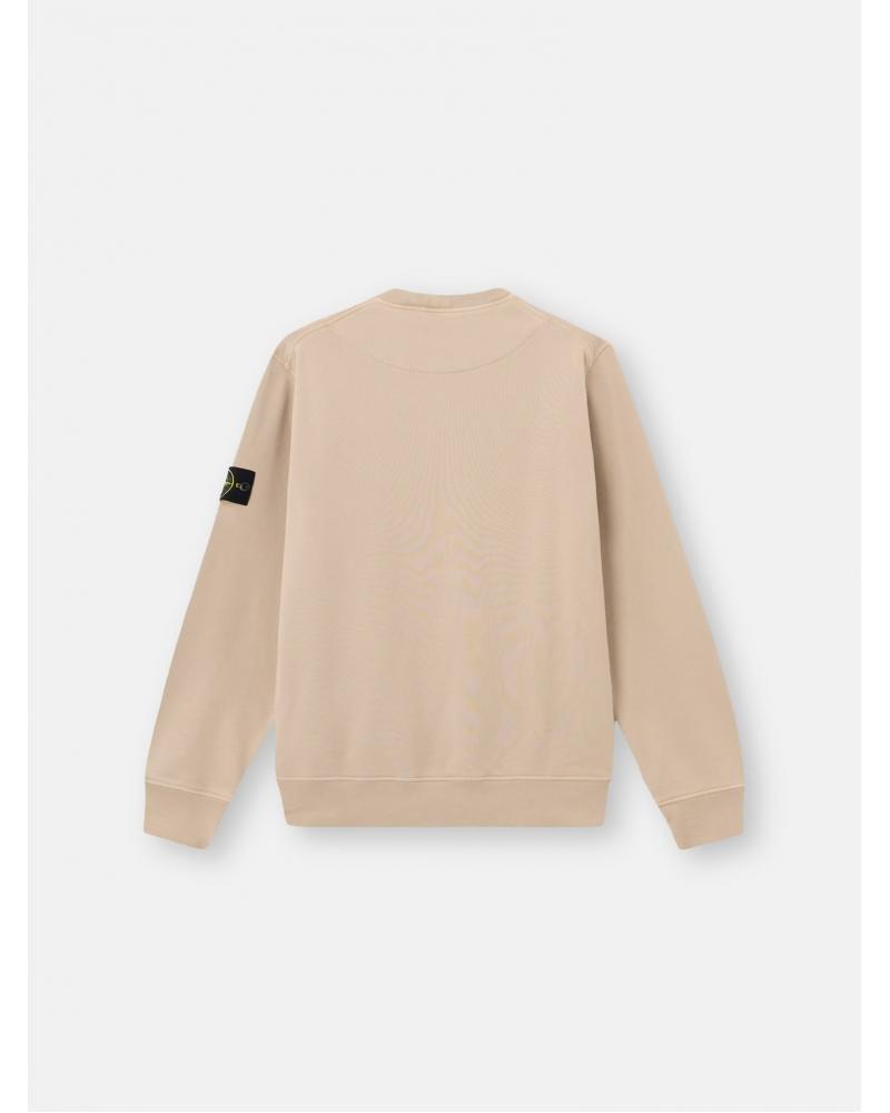 SWEAT STONE ISLAND 6100060  S00051 0095 ORGANIC COTTON FLEECE SAND  BEIGE