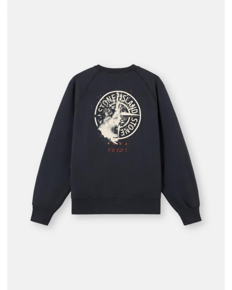 SWEAT STONE ISLAND 6100008 S046 0029 NOIR