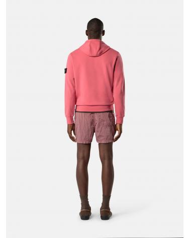 SWEAT HOODIE STONE ISLAND 6100062  S0051 0089 GERANIUM ROSE