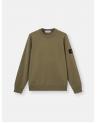 SWEAT STONE ISLAND 6100060  S00051 005G ORGANIC COTTON FLEECE VERT MILITAIRE