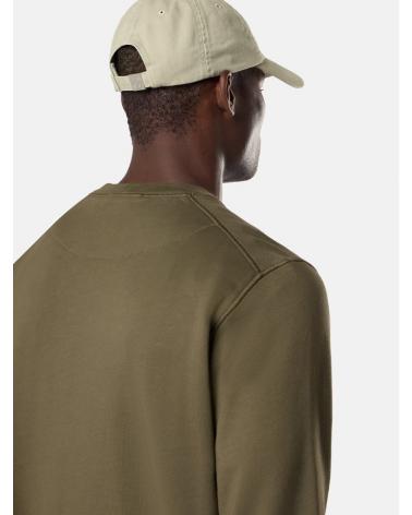 SWEAT STONE ISLAND 6100060  S00051 005G ORGANIC COTTON FLEECE VERT MILITAIRE