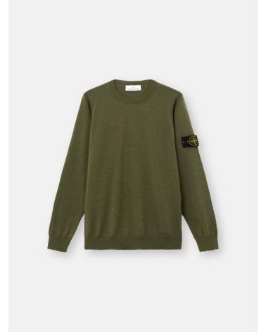 PULL  STONE ISLAND 5100071 S00C4 0M5G LIGHT PURE RWS WOOL Vert Militaire