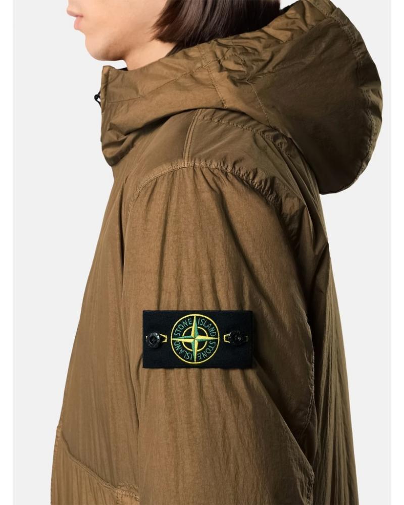 BOMBER STONE ISLAND CRINKLE REPS NY 4100110 S0A23 005G VERT MILITAIRE