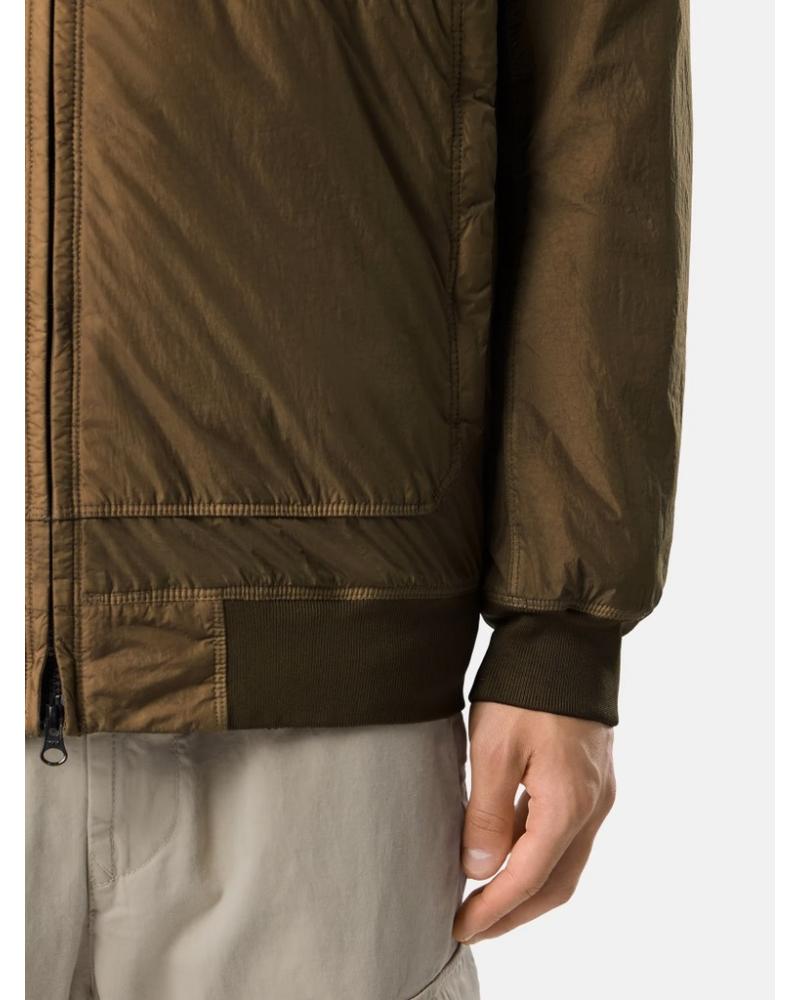 BOMBER STONE ISLAND CRINKLE REPS NY 4100110 S0A23 005G VERT MILITAIRE
