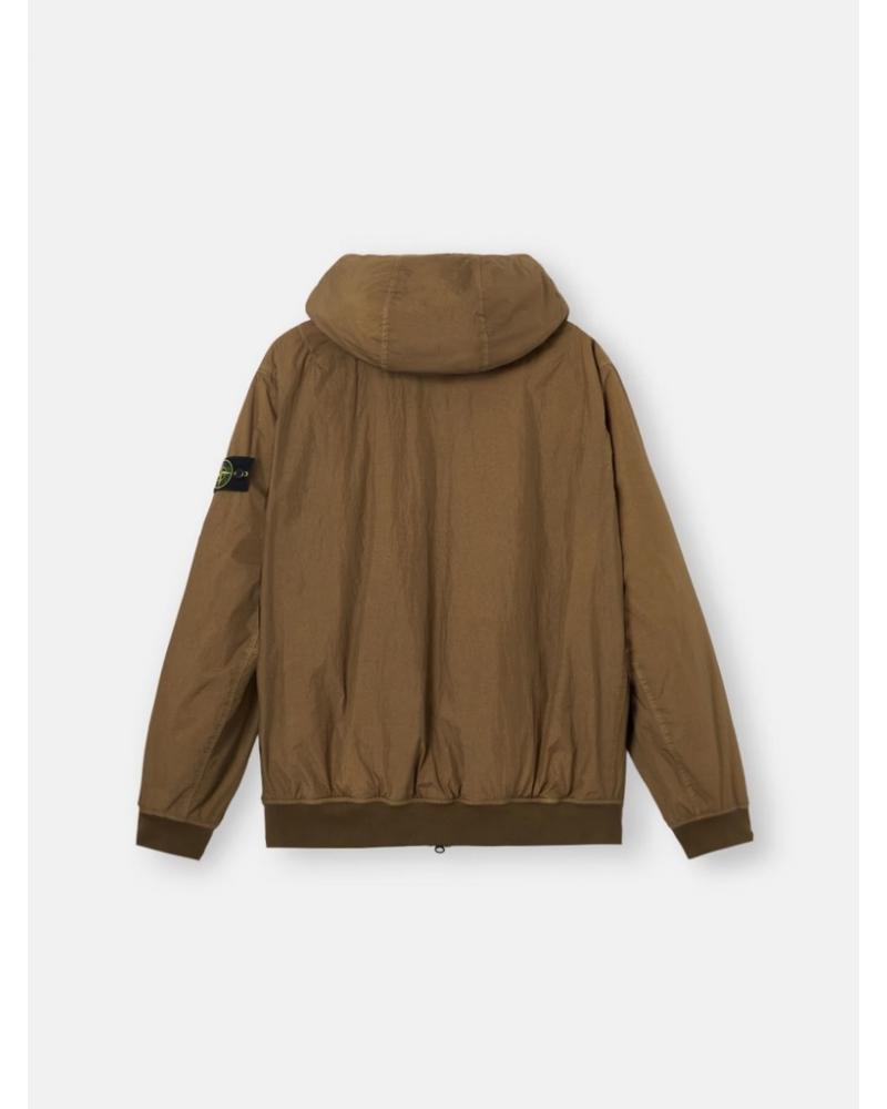 BOMBER STONE ISLAND CRINKLE REPS NY 4100110 S0A23 005G VERT MILITAIRE