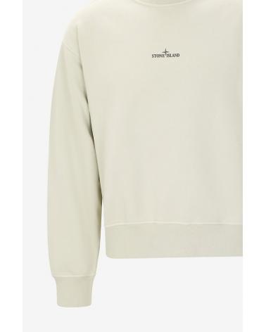 SWEAT STONE ISLAND COL ROND 6100039 S0477  00095 BEIGE