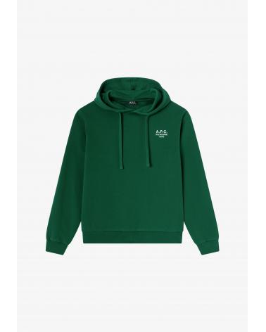 SWEAT HOODIE A.P.C .VERT/BLANC